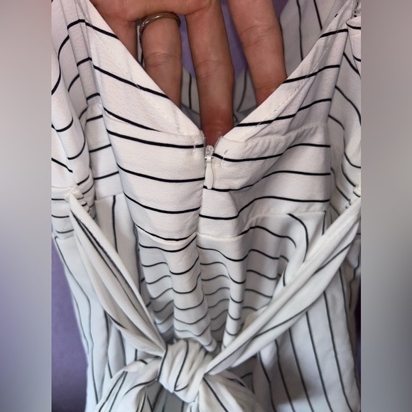*NWT!* Revamped S white with black stripes mini dress - Picture 10 of 16